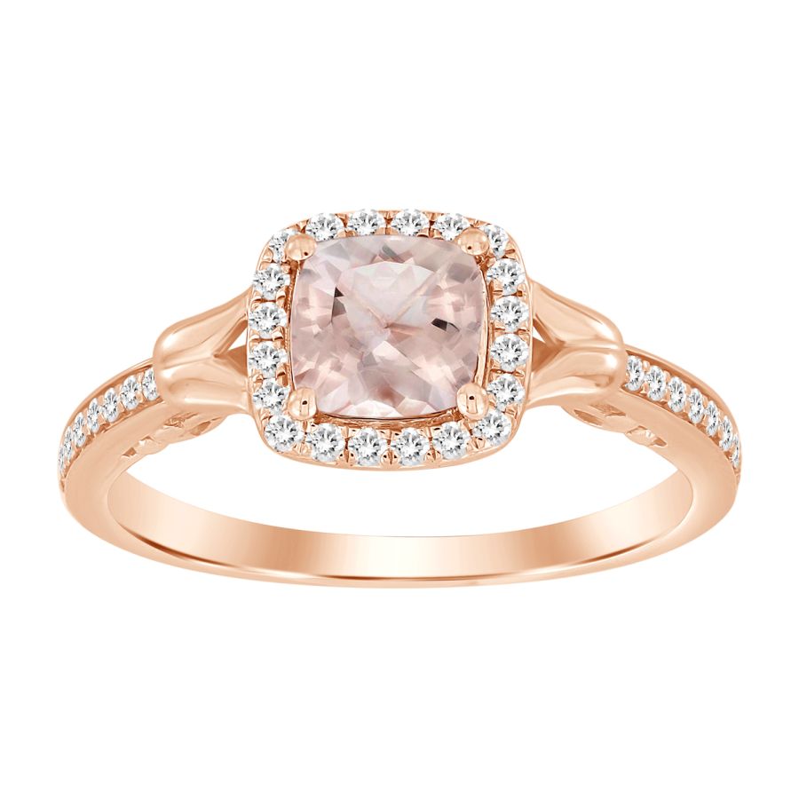 LADIES RING 0.75CT ROUND DARK BROWN DIAMOND 10K ROSE GOLD