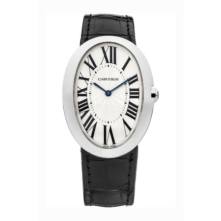 Cartier Baignoire 33x44mm W8000001 18K White Gold Women's Watch