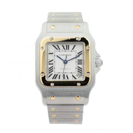 Cartier Santos 32mm 2823 18K Yellow Gold/Stainless Steel Women's Watch