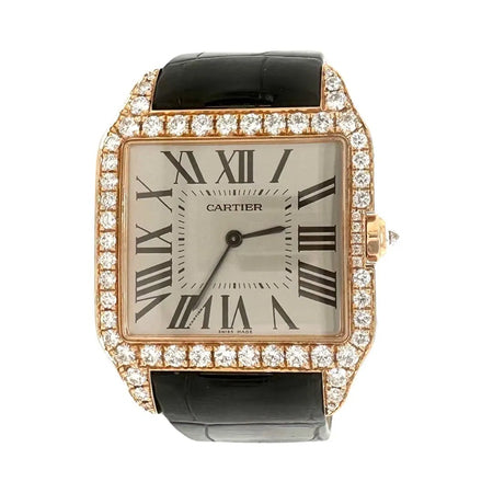 Cartier Santos Dumont 44.6x34.6mm W2006951 18K Rose Gold Unisex Watch