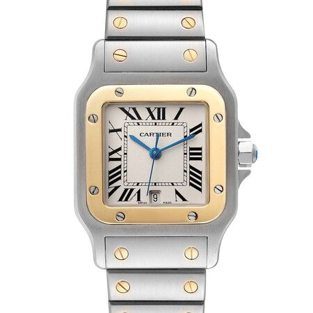 Cartier Santos Galbee 29mm 1566 18K Yellow Gold/Stainless Steel Women's Watch