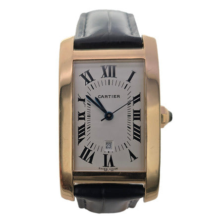 Cartier Tank Americaine 23.5mm 02165 18K Yellow Gold Unisex Watch