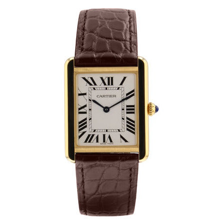 Cartier Tank Solo 34.8x27.4mm W5200004 18K Yellow Gold Women's Watch