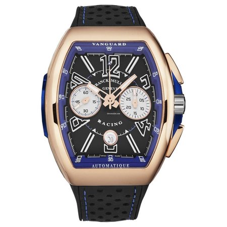 Franck Muller Racing 45mm 45CCBLKBLUGLD 18K Rose Gold Men's Watch