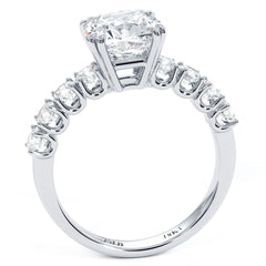 Cushion Cut Double Prongs Diamond Engagement Ring Setting (Center Stone Not Included)