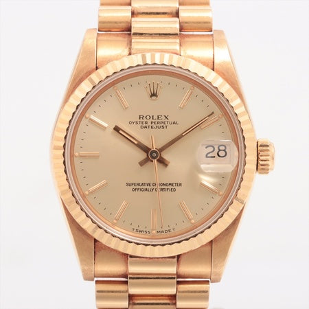 Rolex Datejust 31mm 68278 18K Yellow Gold Women's Watch