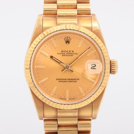 Rolex Datejust 31mm 68278 18K Yellow Gold Women's Watch