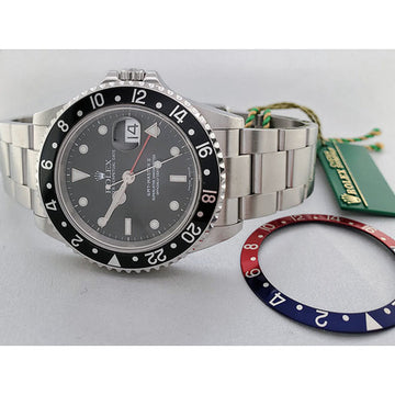 Rolex GMT-MASTER II 40mm 16710 Stainless Steel Men's Watch