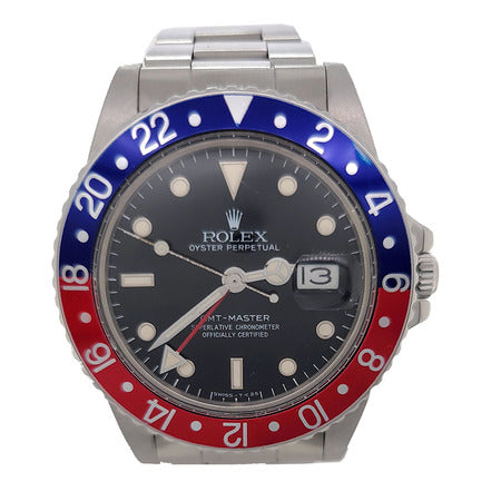 Rolex GMT-MASTER II 40mm 16750 Stainless Steel Men's Watch